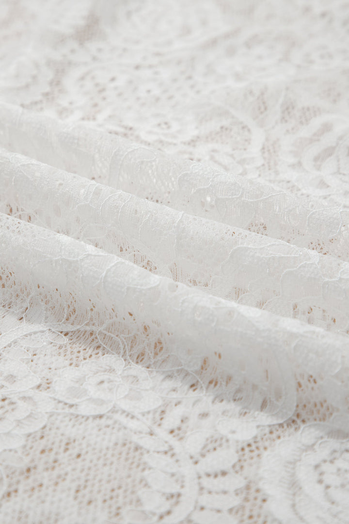 Maxine Lace Overlay Long Dress