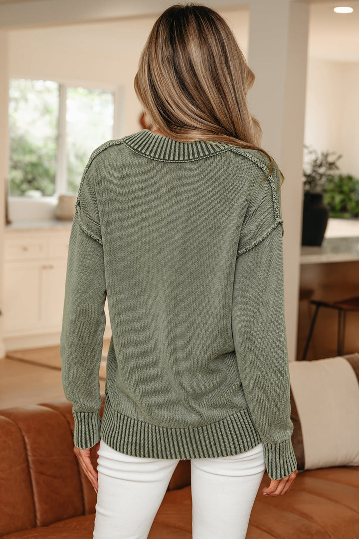 Alma Drop Shoulder Loose Sweater