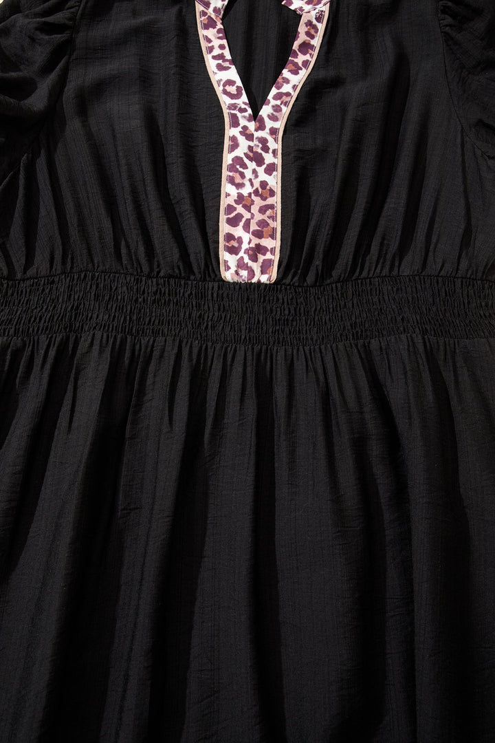 Ana Smocked Waist Ruffled PLUS Dress