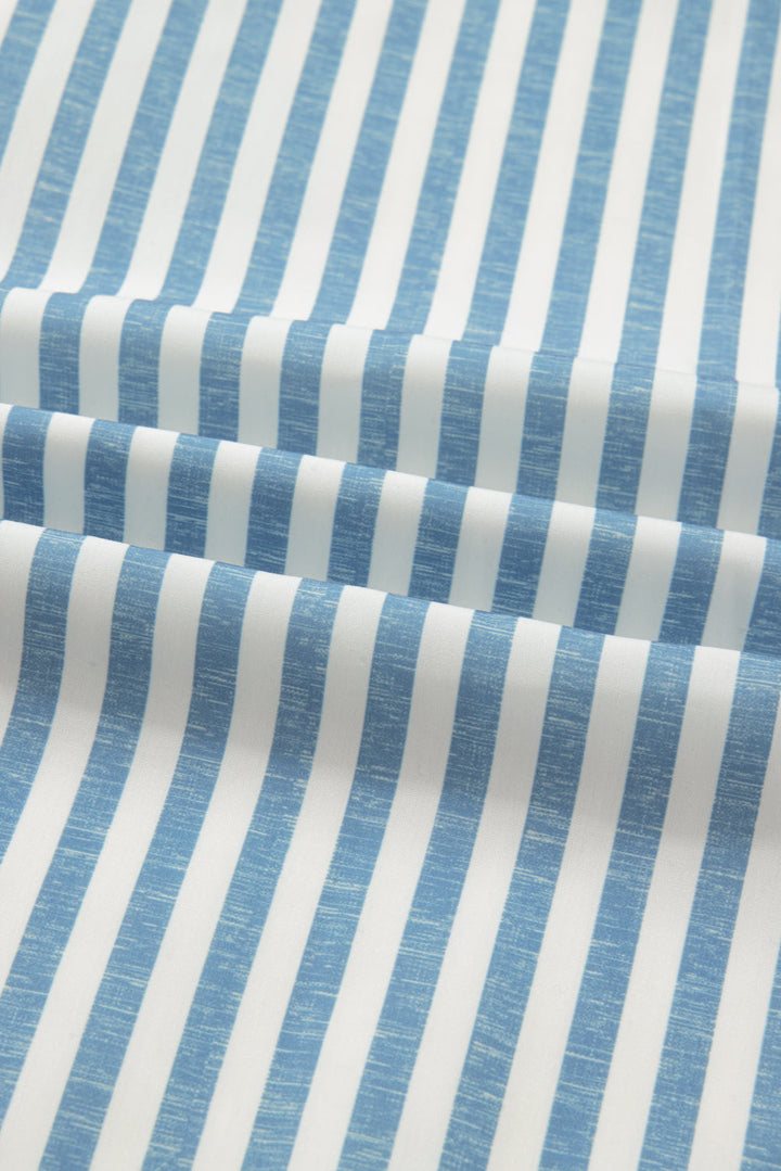 Livia Striped Patchwork Casual PLUS Shirt