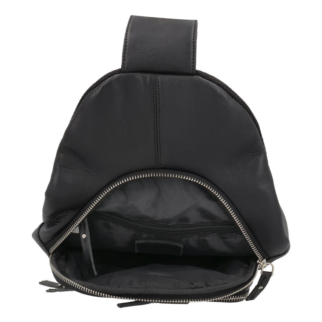 Concealed Carry Weston Lambskin Sling by DS Conceal — Luxuriously Soft CCW Sling Bag with Fast-Access Compartment for Men & Women