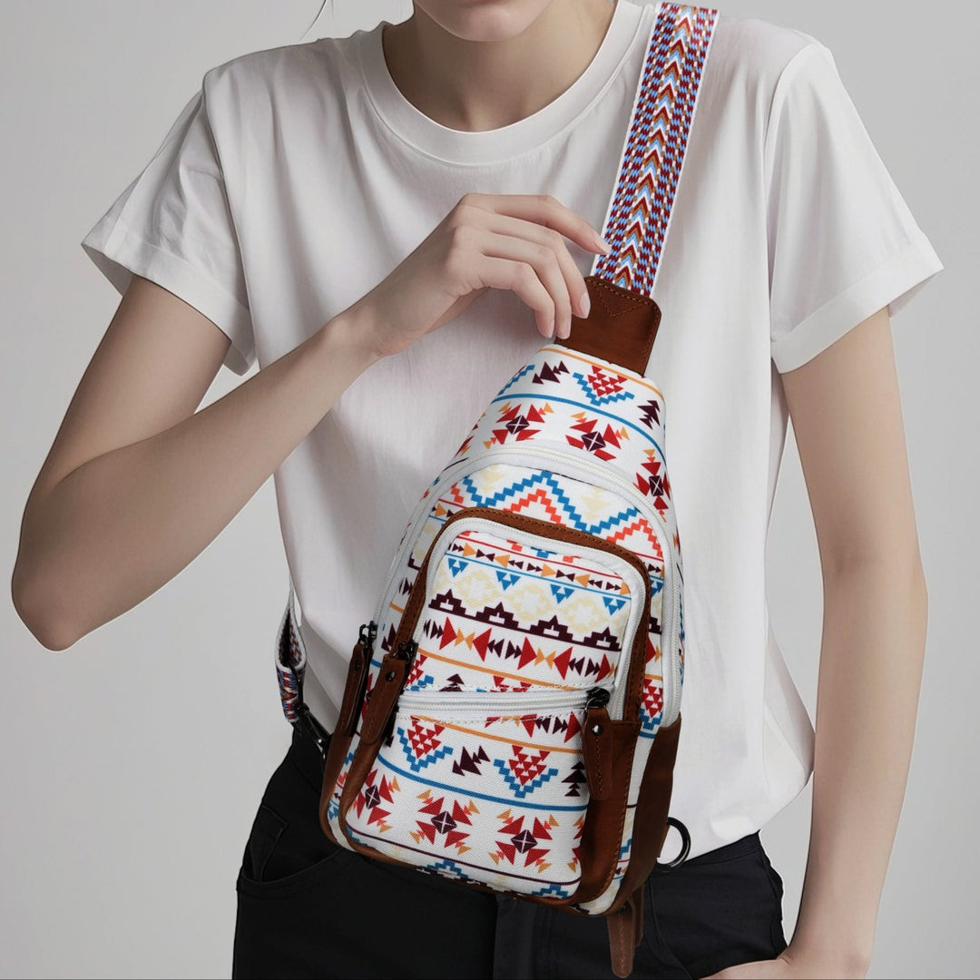 Concealed Carry Aztec Indie Canvas Sling by DS Conceal