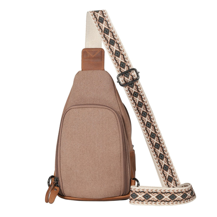 Concealed Carry Indie Canvas Sling by DS Conceal — Unisex CCW Sling Bag with Fast-Access Compartment & Universal Holster