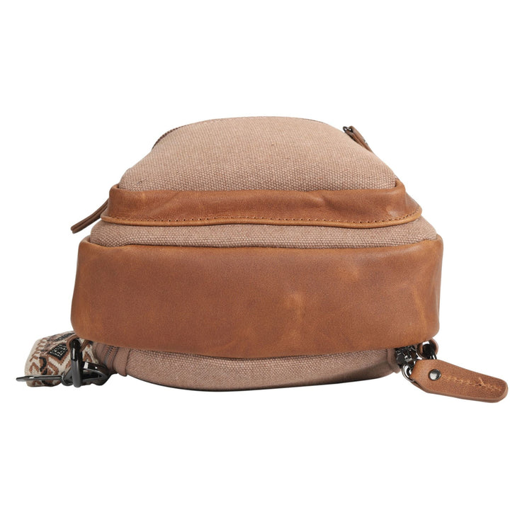 Concealed Carry Indie Canvas Sling by DS Conceal — Unisex CCW Sling Bag with Fast-Access Compartment & Universal Holster