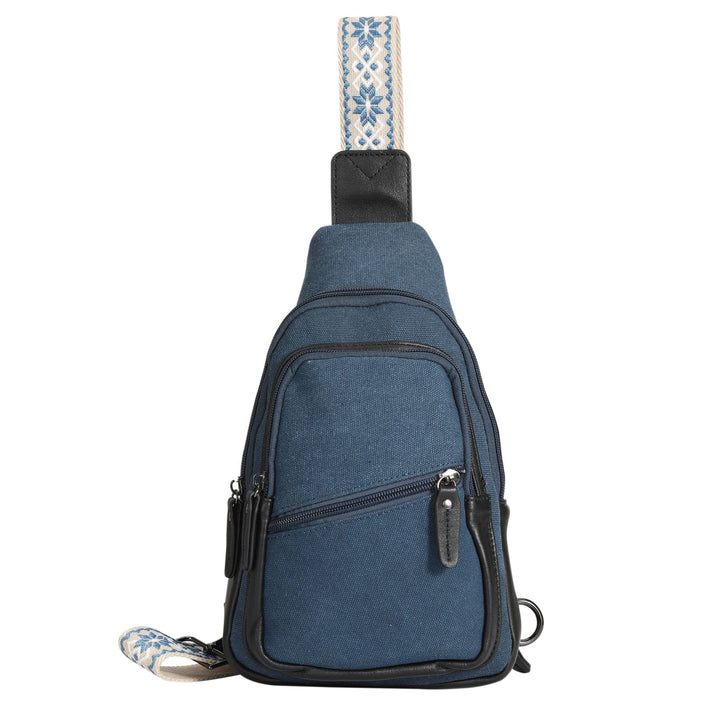 Concealed Carry Indie Canvas Sling by DS Conceal — Unisex CCW Sling Bag with Fast-Access Compartment & Universal Holster