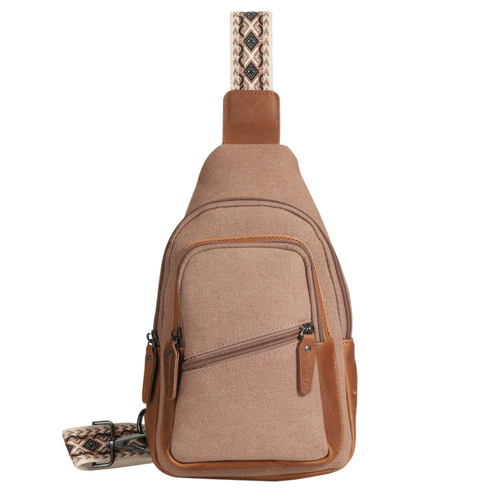 Concealed Carry Indie Canvas Sling by DS Conceal — Unisex CCW Sling Bag with Fast-Access Compartment & Universal Holster