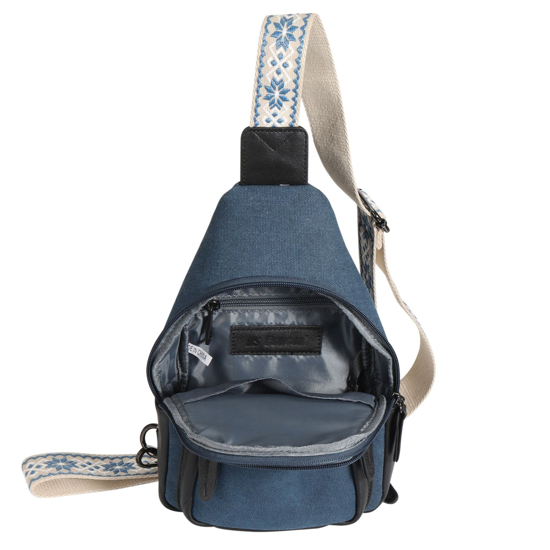 Concealed Carry Indie Canvas Sling by DS Conceal — Unisex CCW Sling Bag with Fast-Access Compartment & Universal Holster