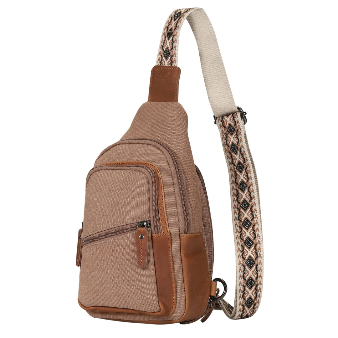 Concealed Carry Indie Canvas Sling by DS Conceal — Unisex CCW Sling Bag with Fast-Access Compartment & Universal Holster