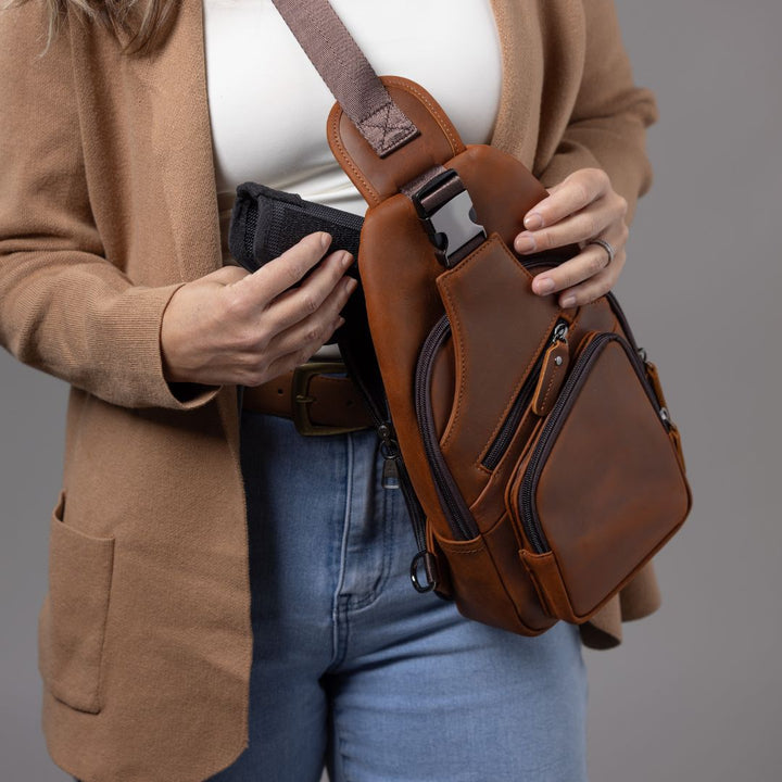 Concealed Carry Xander Leather Sling by DS Conceal