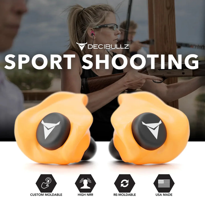 Custom Molded Earplugs 31dB NRR Pro-Pack with Case and Lanyard