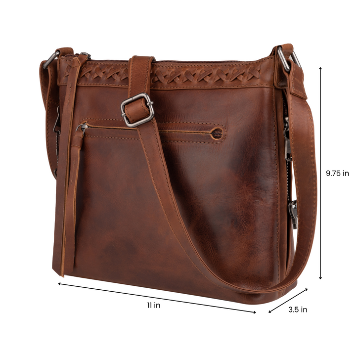 Concealed Carry Faith Leather Crossbody by Lady Conceal