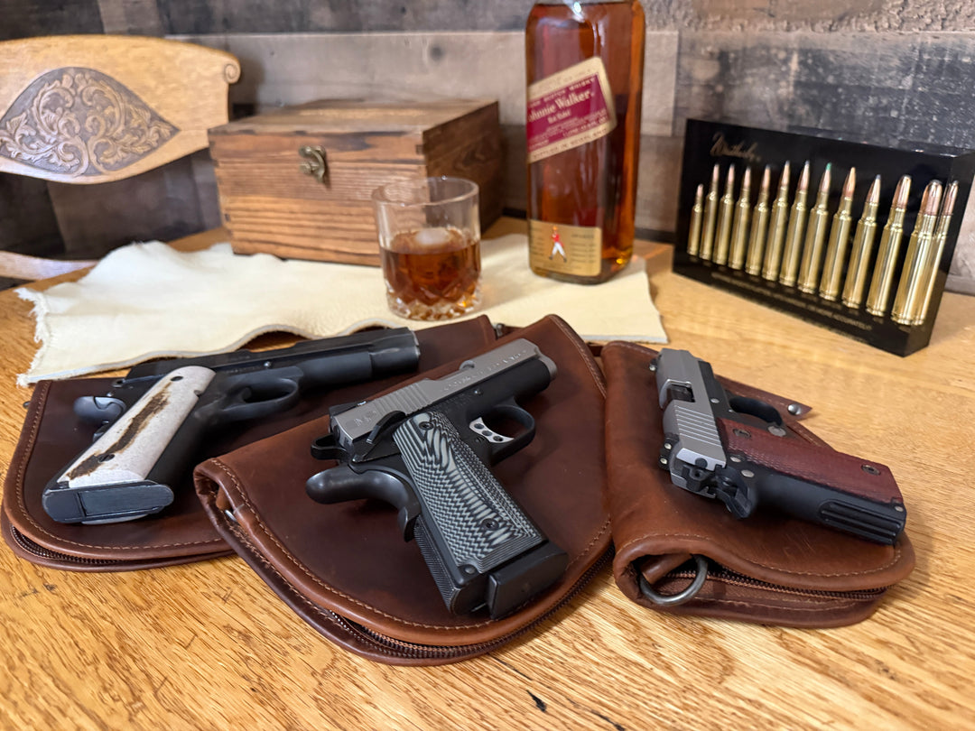 Unisex Genuine Leather Gun Cases by Lady Conceal