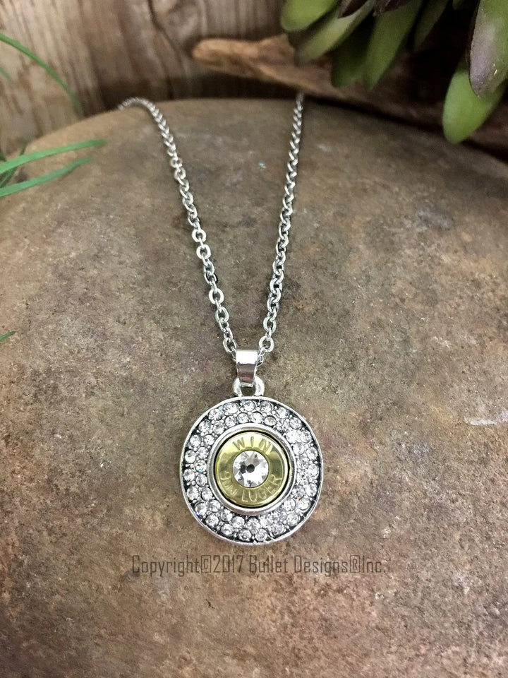 9mm Fire & Ice Long Bullet Necklace