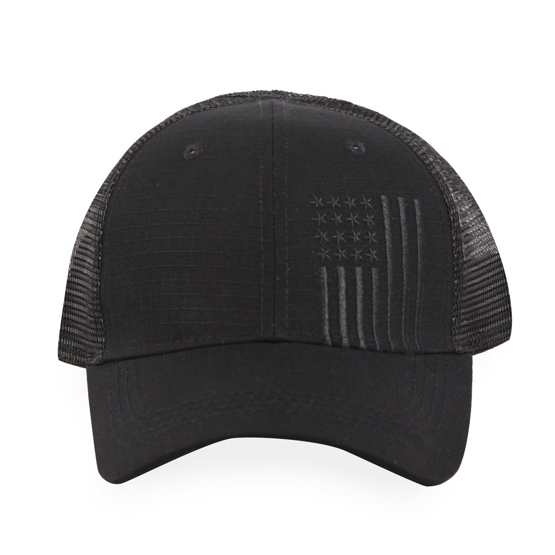 Vertical American Flag - Trucker Mesh Hat