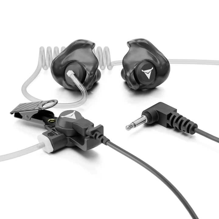 +Isolation Custom Molded Listen-Only Surveillance Acoustic Tube Headset