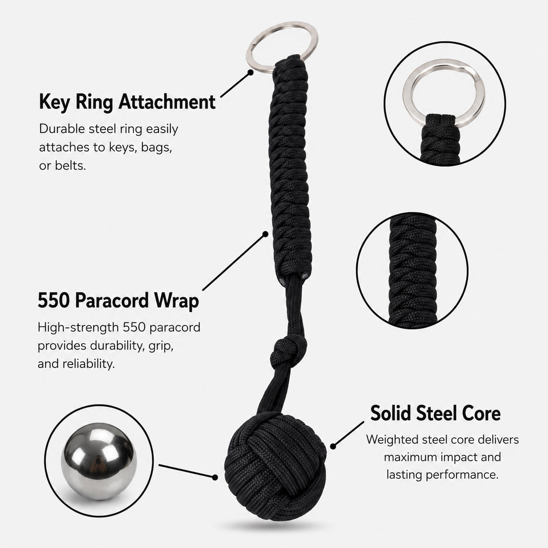 Paracord Monkey Fist Keychain