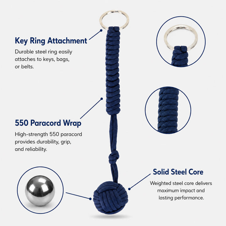 Paracord Monkey Fist Keychain