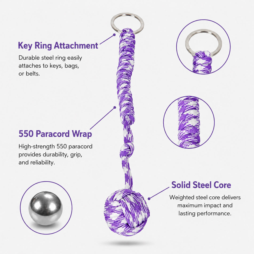 Paracord Monkey Fist Keychain