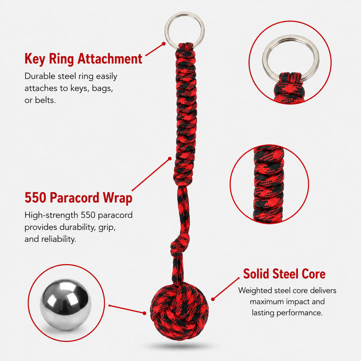 Paracord Monkey Fist Keychain