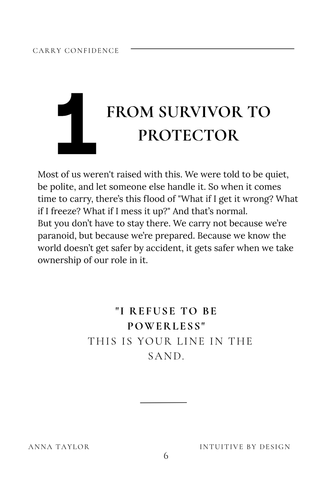 Intuitive By Design: A Woman’s Guide to Intuition and Fear in Self-Defense - PAPERBACK