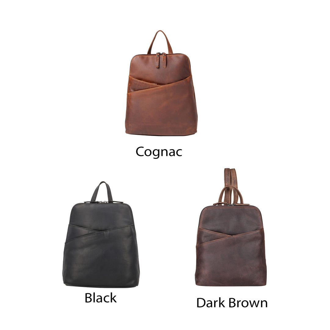 Concealed Carry Jayden Leather Backpack by Lady Conceal