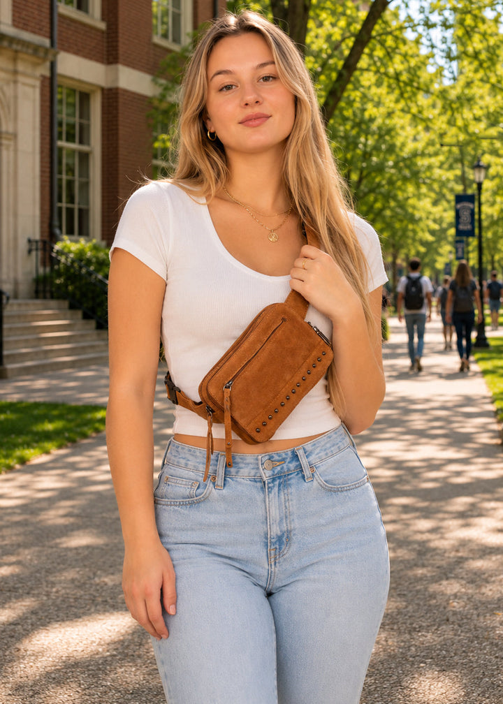 Concealed Carry Kailey Leather Fanny Pack/Sling by Lady Conceal