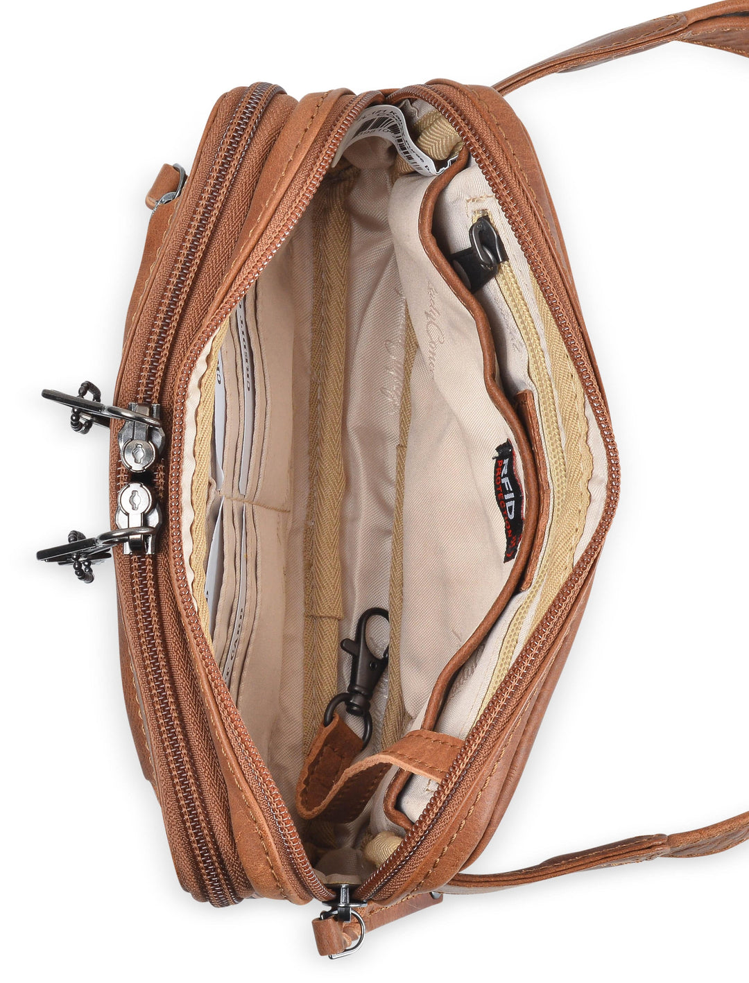 Concealed Carry Kailey Leather Fanny Pack/Sling by Lady Conceal