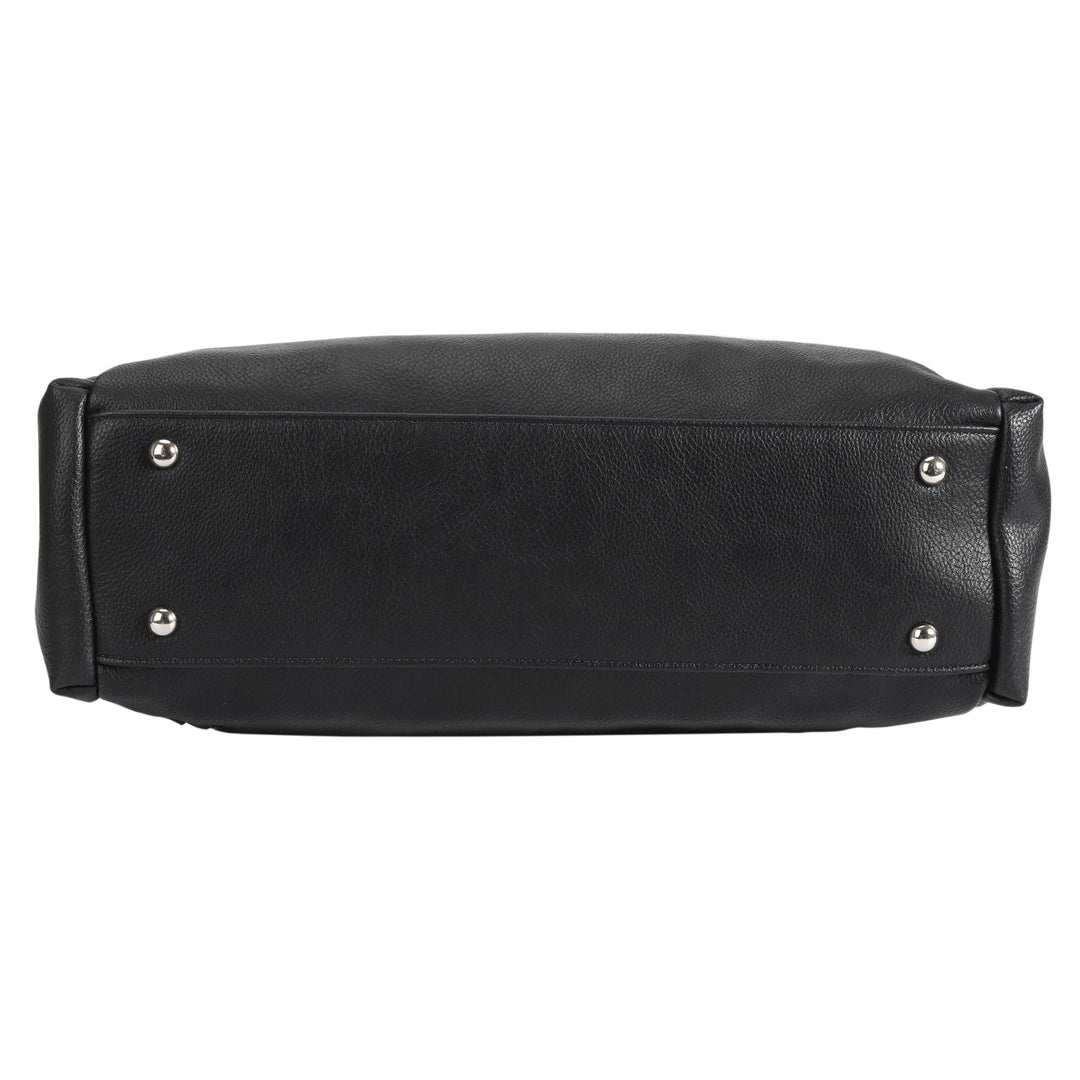 Concealed Carry Jessica Satchel by Lady Conceal — Women's Vegan Leather CCW Purse with Hidden Gun Compartment & YKK Locking Zipper