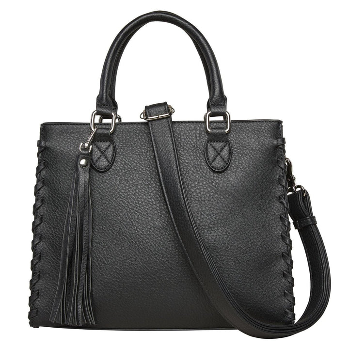 Concealed Carry Crossbody Ann Satchel for Women — Leather CCW Satchel with YKK Zipper and Adjustable Strap