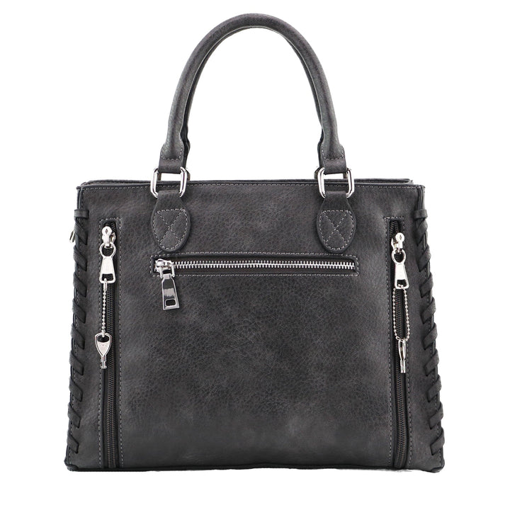 Concealed Carry Crossbody Ann Satchel for Women — Leather CCW Satchel with YKK Zipper and Adjustable Strap