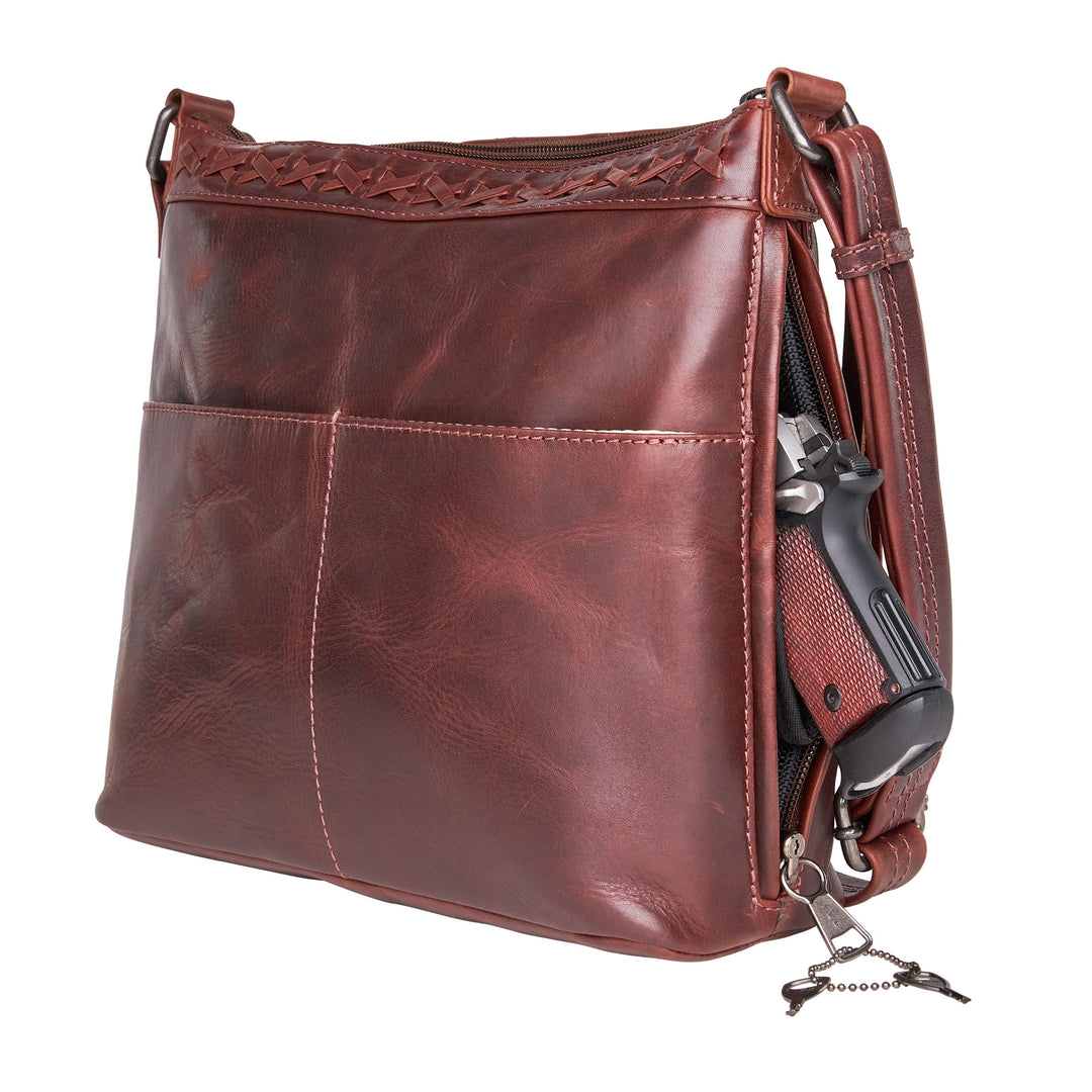 Concealed Carry Faith Leather Crossbody by Lady Conceal