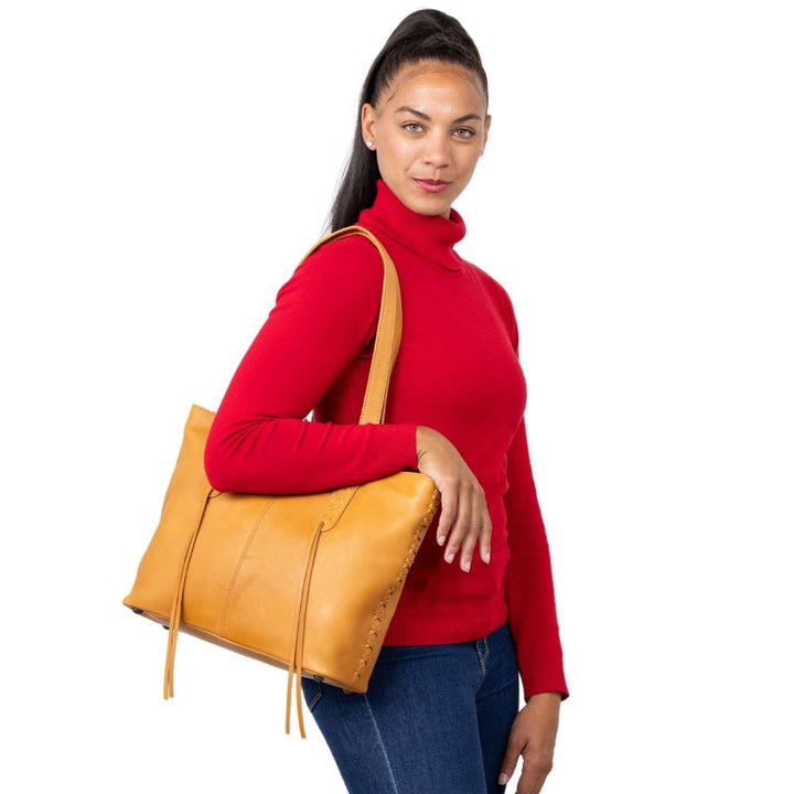 Concealed Carry Norah Leather Tote by Lady Conceal