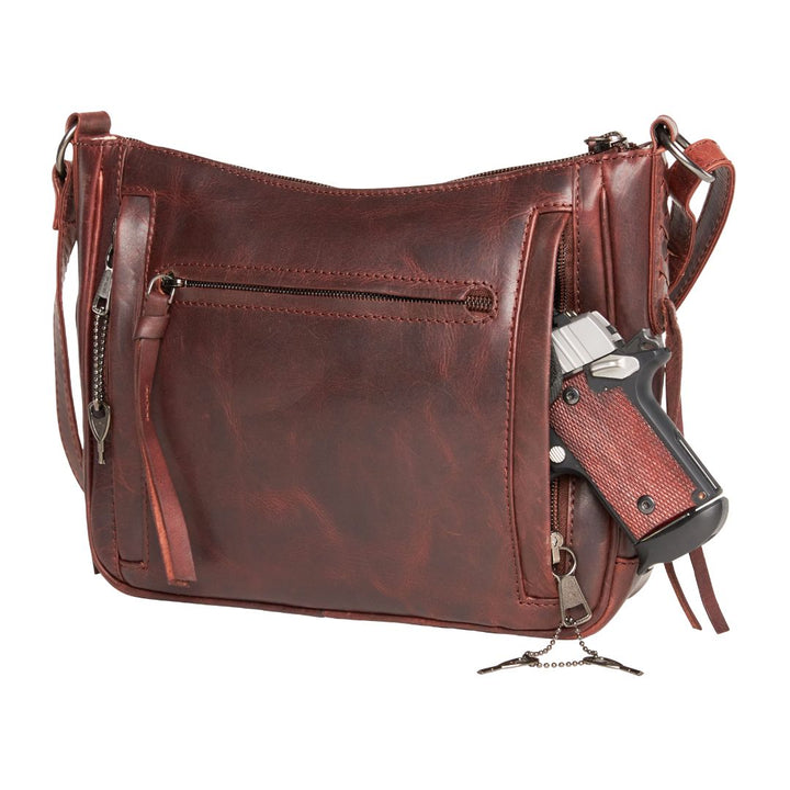 Concealed Carry Callie Leather Crossbody by Lady Conceal