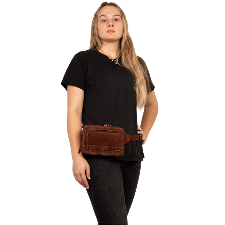 Concealed Carry Kailey Leather Fanny Pack/Sling by Lady Conceal