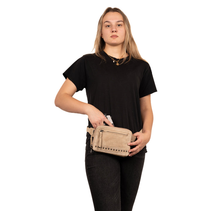 Concealed Carry Kailey Leather Fanny Pack/Sling by Lady Conceal