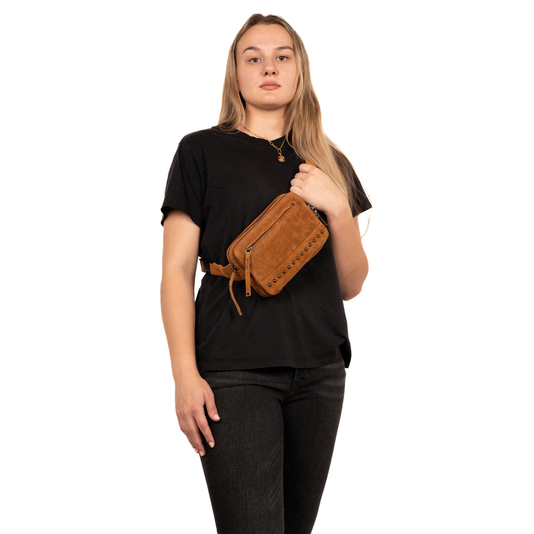 Concealed Carry Kailey Leather Fanny Pack/Sling by Lady Conceal