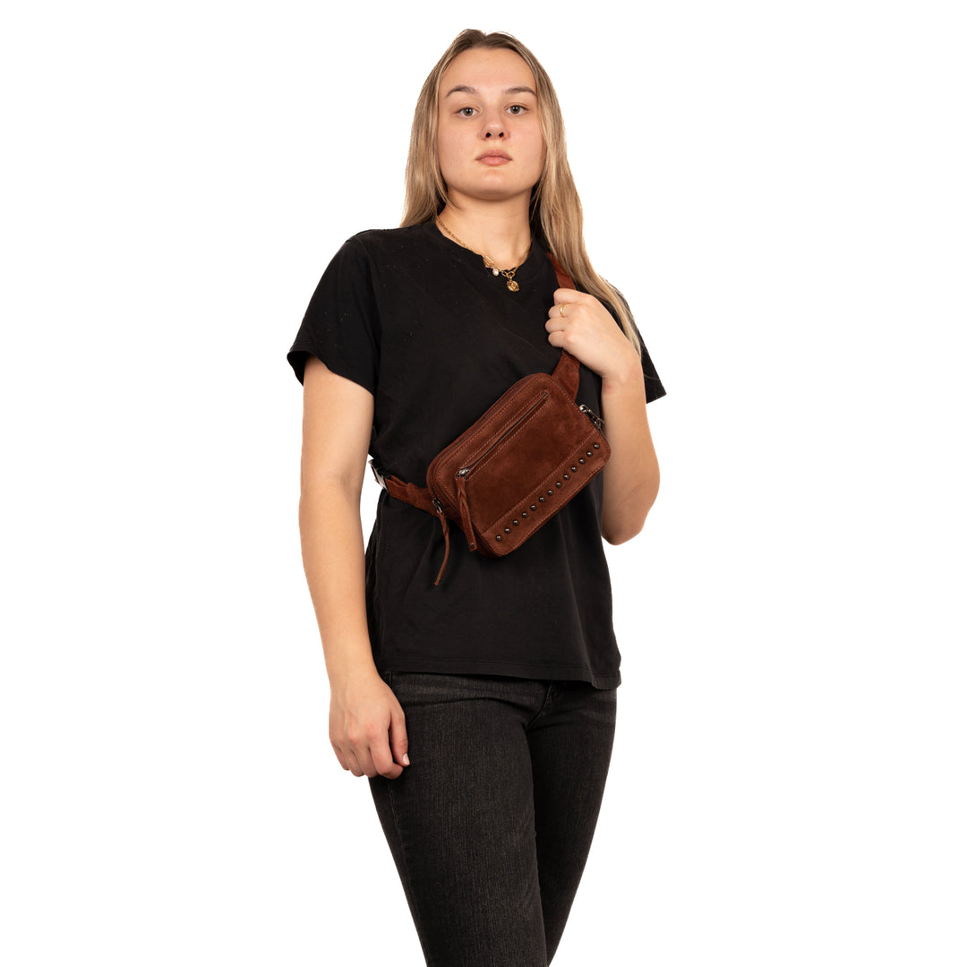 Concealed Carry Kailey Leather Fanny Pack/Sling by Lady Conceal