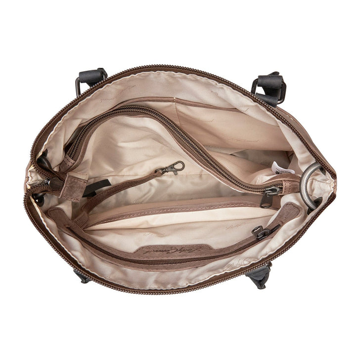 Concealed Carry Whitely Leather Satchel by Lady Conceal