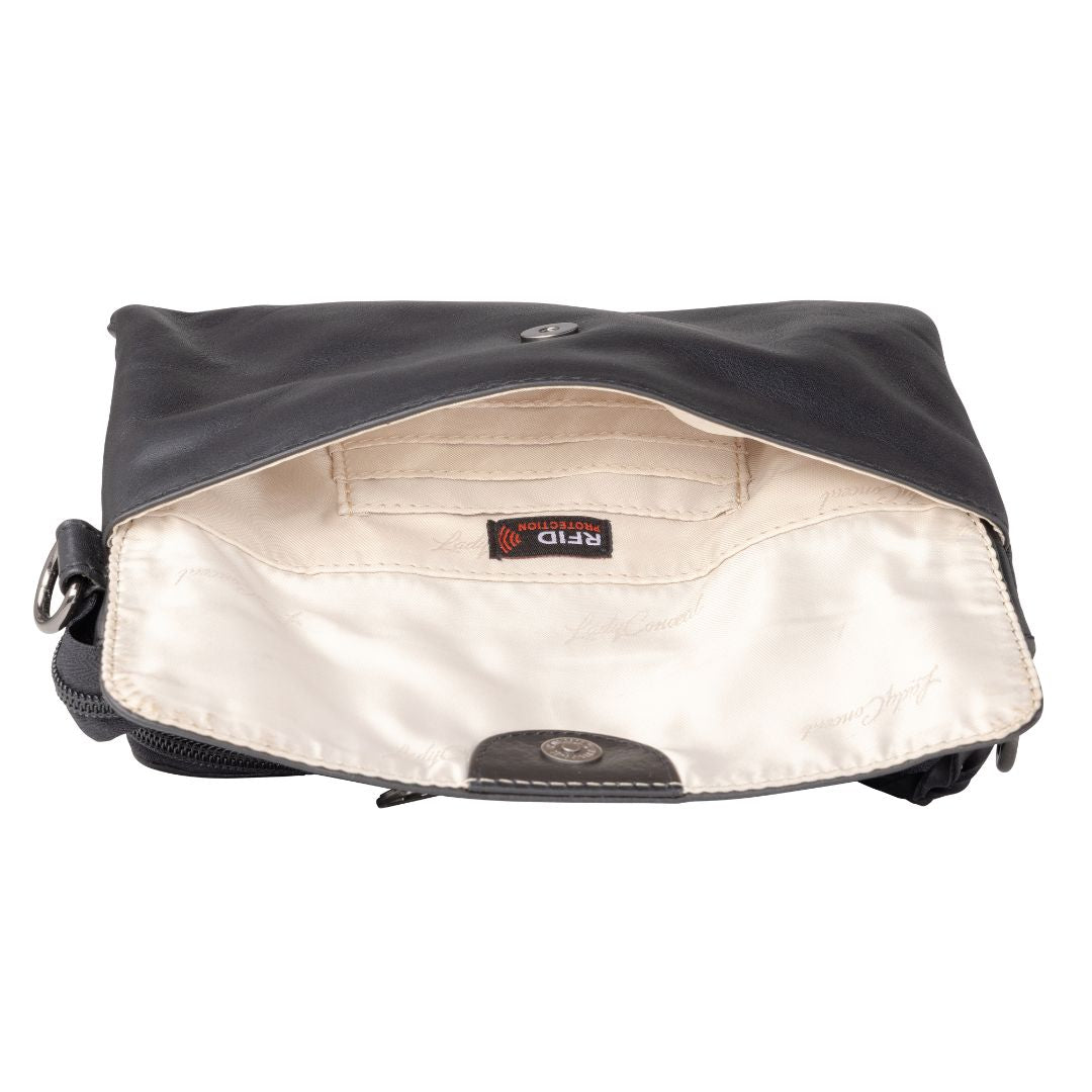 Concealed Carry Natasha Leather Crossbody by Lady Conceal