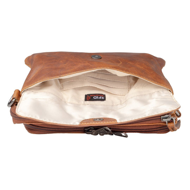 Premium Leather Concealed Carry Natasha Crossbody Bag – Stylish Everyday Carry by Lady Conceal