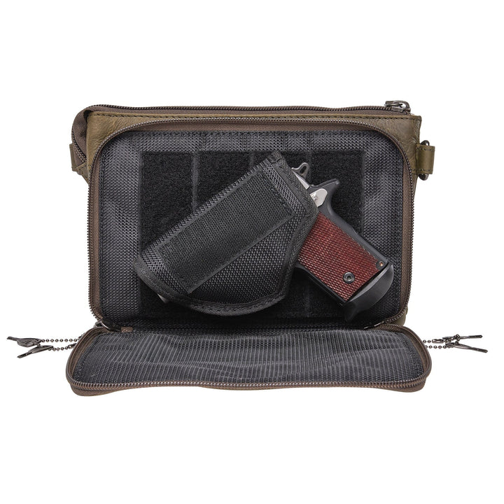 Premium Leather Concealed Carry Natasha Crossbody Bag – Stylish Everyday Carry by Lady Conceal