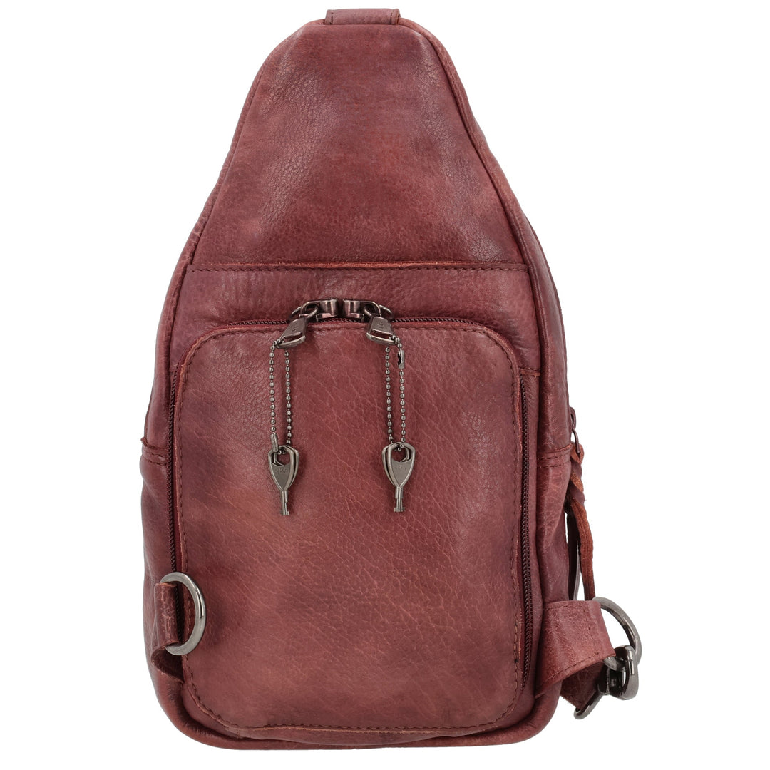Concealed Carry Unisex Taylor Leather Sling Backpack Sling for Women — Ambidextrous CCW Bag with Universal Holster