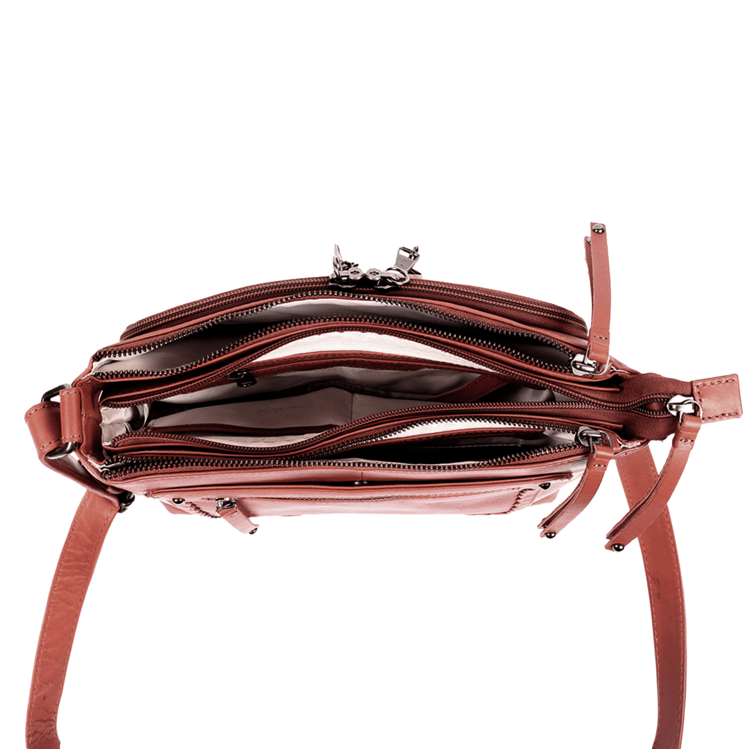 Concealed Carry Tatum Leather Crossbody by Lady Conceal