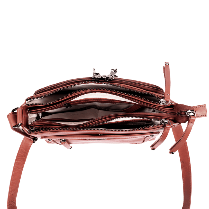 Concealed Carry Tatum Leather Crossbody by Lady Conceal