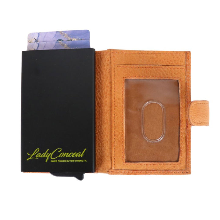 Nova RFID Compact Leather Wallet by Lady Conceal