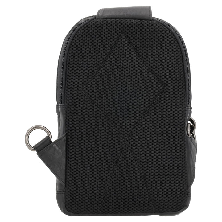 Concealed Carry Bristol Sling Leather Backpack by Lady Conceal