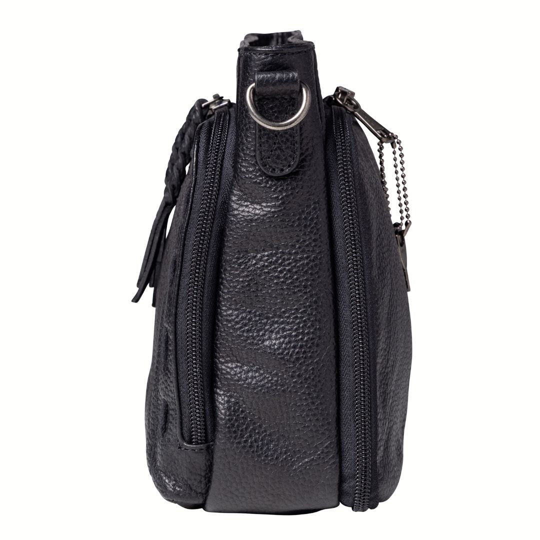 Concealed Carry Zoe Leather Crossbody by Lady Conceal