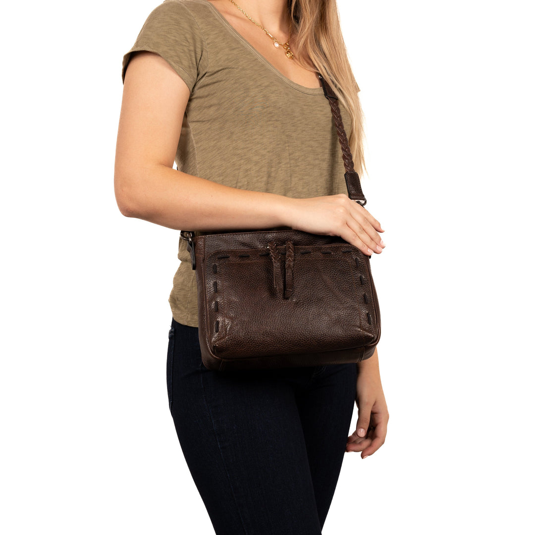 Concealed Carry Zoe Leather Crossbody by Lady Conceal