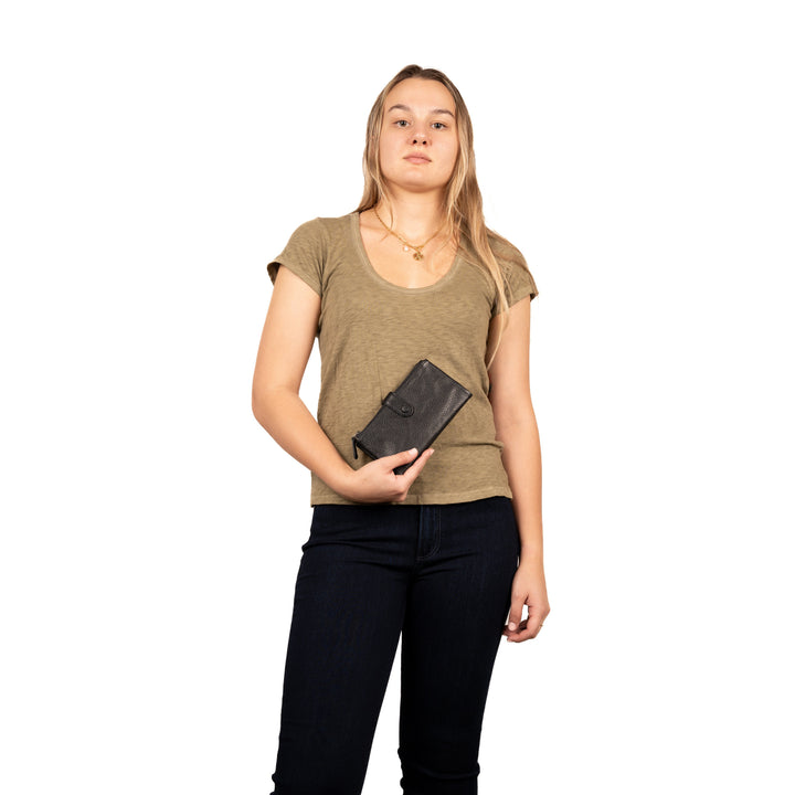 Maya Slim RFID Leather Wallet by Lady Conceal