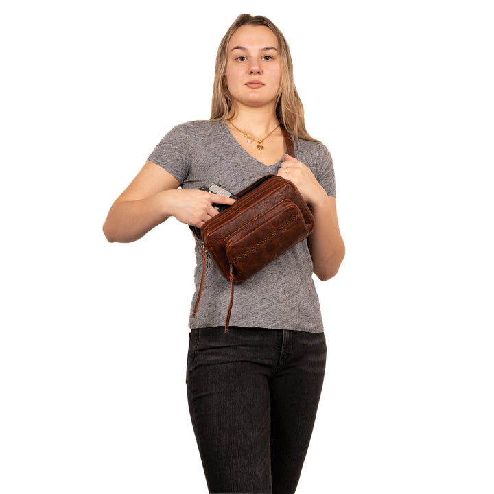 Concealed Carry Laney Buffalo Belt Bag by Lady Conceal